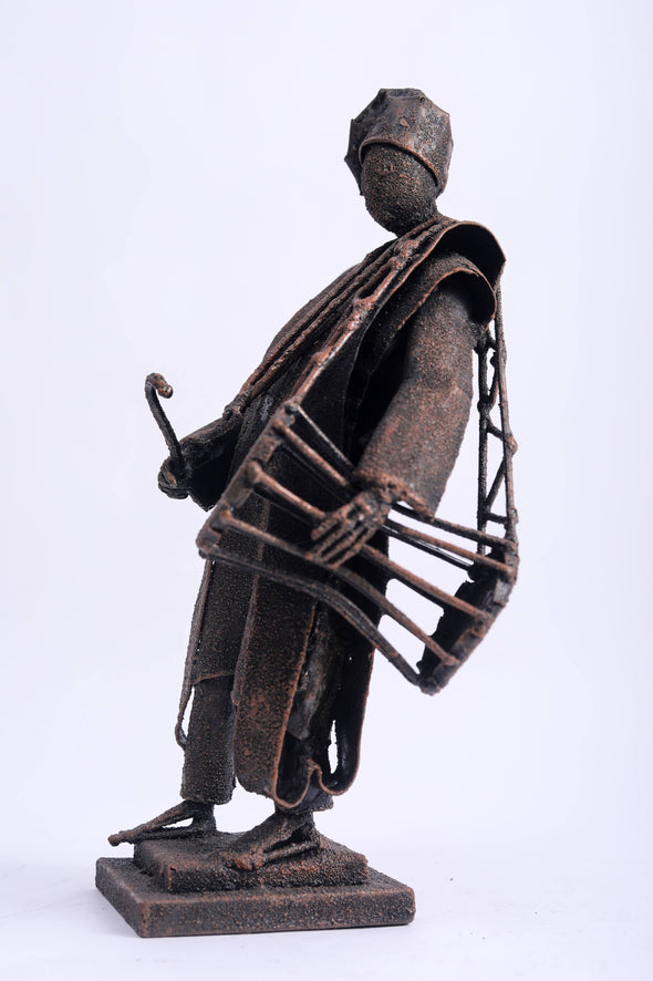 Yoruba Talking Drummer (GanGan) Sculpture
