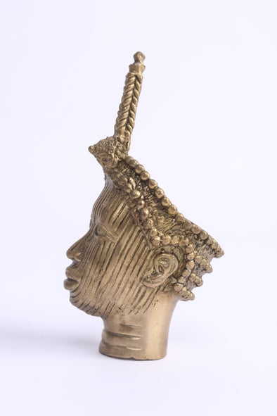 Ife Head Bronze Sculpure