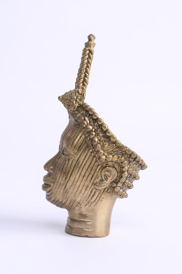 Ife Head Bronze Sculpure